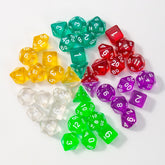Mystic Shard Dice Set – 7 Polyhedral Dice in Random Blind Box Colors, Acrylic DND Dice